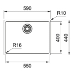Franke MRX 110-55 Maris 不銹鋼 單昇盆